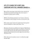 ATP CTP COURSE TEST SCRIPT 2026 QUESTIONS WITH FULL ANSWERS GRADED A&plus;