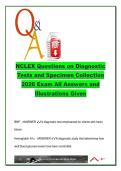 NCLEX Diagnostic Tests & Specimen Collection &lpar;2026&rpar; &ndash; 40 Q&As with Procedures and Rationales