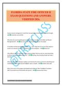 FLORIDA FIRE OFFICER 1 EXAM QUESTIONS AND ANSWERS&period; VERIFIED 2026&period;
