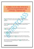 FLORIDA FIRE OFFICER II Exam Package Deal Questions and Verified Answers &lpar;2025 &sol; 2026&rpar;