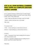 ATSC 113 ALL EXAM MATERIALS COMBINED FINAL PAPER 2026 COMPLETE QUESTIONS CORRECT ANSWERS