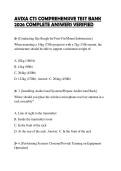 AVIXA CTS COMPREHENSIVE TEST BANK 2026 COMPLETE ANSWERS VERIFIED
