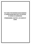 Modern Blood Banking & Transfusion Practices 7th Edition Test Bank &ndash; Denise M&period; Harmening