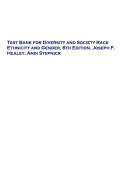Diversity and Society&colon; Race&comma; Ethnicity&comma; and Gender 6th Edition Test Bank &ndash; Healey & Stepnick