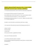 NUR631-Advanced Health Assessment Test 1 &lpar;Latest Update 2026&rpar; With Correct Answers &vert;Solutions &lpar;100&percnt;Pass&rpar;