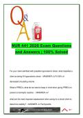 NUR 441 Exam 2026 &ndash; 60&plus; Verified Q&A &vert; Shock Types&comma; MODS&comma; Anaphylaxis&comma; Burn Management&comma; Cardiogenic & Septic Shock&comma; Blood Reactions