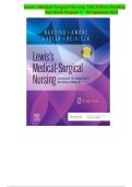 Test Bank for Lewis&rsquo;s Medical‑Surgical Nursing&comma; 12th Edition 2026&sol;2027 &ndash; Mariann M&period; Harding&comma; Jeffrey Kwong&comma; Debra Hagler & Courtney Reinisch &ndash; Complete Verified Questions & Answers &lpar;Chapters 1‑69&rpar;