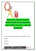 NUR 213 Chronic Disease Exam 6 &ndash; 80&plus; Verified Q&A &vert; MS&comma; Parkinson&rsquo;s&comma; Alzheimer&rsquo;s&comma; ALS&comma; Medications&comma; Neurotransmitters&comma; Symptom Management