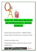 Psych 327 Exam 2026 &ndash; 100&plus; Verified Q&A &vert; Depression Types&comma; DMDD&comma; Antidepressants&comma; Suicide&comma; ECT&comma; MAOIs&comma; SSRIs&comma; SAD&comma; Diagnostic Criteria