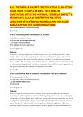Nail Technician Safety Certification Exam Study Guide 2026 &vert; Complete Nail Tech Health&comma; Sanitation&comma; Infection Control&comma; Chemical Safety & Workplace Hazard Prevention Practice Questions with Verified Answers and Detailed Explanations for Licensing Success