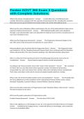 Ferdon GOVT 350 Exam 3 Questions with Complete Solutions&period;