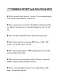 HYPERTENSION REVIEW AND SOLUTIONS 2026