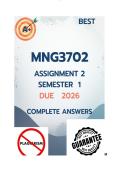 MNG3702 Assignment 2 Semester 1 2026 - DUE 21 April 2026 &lbrack; COMPLETE ANSWERS&rsqb;&semi;100&percnt;TRUSTED WORKINGS&period;