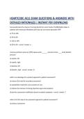  HEARTCODE ACLS EXAM QUESTIONS & ANSWERS WITH DETAILED RATIONALES &vert; INSTANT PDF DOWNLOAD