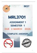MRL3701 Assignment 1 Semester 1 2026 - DUE 2 March 2026 &lbrack;COMPLETE ANSWERS&rsqb;&semi;100&percnt;TRUSYED WORKING&period;