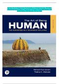 Complete Test Bank for The Art of Being Human&comma; 12th Edition by Richard Paul Janaro &vert; All 16 Chapters Covered With Questions And Correct Answers With Rationales And Case Study&period;