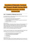 Essentials of Maternity&comma; Newborn&comma; and Women's Health Nursing &lpar;Ricci&comma; 5th Ed&period;&rpar;Comprehensive Test Bank Assessment 2025