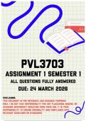 PVL3703 Assignment 1 Semester 1 Memo &vert; Due 24 March 2026