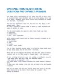 EPIC CARE HOME HEALTH 100&sol;400 QUESTIONS AND CORRECT ANSWERS