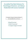Test Bank&colon; Psychology of Emotion &lpar;2nd Edition&rpar; &ndash; Paula M&period; Niedenthal & Fran&ccedil;ois Ric