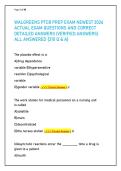 WALGREENS PTCB PREP EXAM NEWEST 2026 ACTUAL EXAM QUESTIONS AND CORRECT DETAILED ANSWERS &lpar;VERIFIED ANSWERS&rpar; ALL ANSWERED -310 Q & A- 