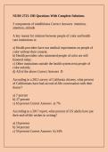 NURS 2725&colon; IHI Questions With Complete Solutions
