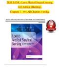 TEST BANK - Lewis Medical Surgical Nursing&comma; 12th Edition &lpar;Harding&rpar;&comma; Chapters 1 - 69 &vert; All Chapters Verified