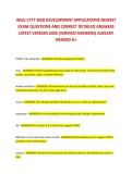 WGU C777 WEB DEVELOPMENT APPLICATIONS NEWEST  EXAM QUESTIONS AND CORRECT DETAILED ANSWERS  LATEST VERSION 2026 &lpar;VERIFIED ANSWERS&rpar; ALREADY  GRADED A&plus; 