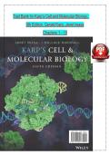 TEST BANK For Karp&rsquo;s Cell and Molecular Biology&comma; 9th Edition by Gerald Karp&comma; Janet Iwasa&comma; Verified Chapters 1 - 18&comma; Complete Newest Version