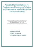 Test Bank&colon; Fundamentals of Investments&colon; Valuation and Management &lpar;10th Edition&rpar; &ndash; Bradford D&period; Jordan&comma; Thomas W&period; Miller&comma; & Steve Dolvin