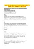 NURS 328 FINAL EXAM PRACTICE QUESTIONS WITH 100&percnt; CORRECT ANSWERS