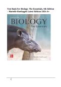 Biology&colon; The Essentials&comma; 4th Edition - Hoefnagels Test Bank