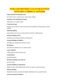 NURS 1160 MIDTERM 2 EXAM QUESTIONS WITH 100&percnt; CORRECT ANSWERS