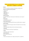 NURS 1160 MIDTERM EXAM 3 QUESTIONS WITH 100&percnt; CORRECT ANSWERS
