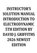 Solutions Manual &ndash; Introduction to Electrodynamics&comma; 5th Edition by Griffiths &vert; All 12 Chapters Covered