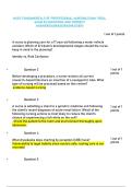 NU211 FUNDAMENTALS OF PROFESSIONAL NURSING EXAM 1 REAL EXAM 50 QUESTIONS AND CORRECT ANSWERS&vert;AGRADE&lpar;RASMUSSEN&rpar;