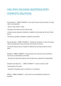 MSU PHM 350 EXAM QUESTIONS WITH COMPLETE SOLUTIONS 