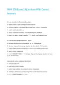 PHM 350 Exam 2 Questions With Correct Answers