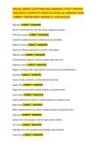 SPECIAL SENSES QUESTIONS AND ANSWERS LATEST UPDATED 2025&sol;2026 A COMPLETE EXAM SOLUTION ALL ANSWERS 100&percnt; CORRECT VERIFIED BEST GRADED A&plus; FOR SUCCESS