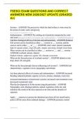 FSESCI EXAM QUESTIONS AND CORRECT ANSWERS NEW 2026&sol;2027 UPDATE &lpar;GRADED A&plus;&rpar;