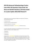 HESI RN Advanced Pathophysiology Practice  Exam With 160 Questions Study Guide Test  Bank and Detailed Solutions&vert;&vert;Already Graded  A&plus;&vert;&vert;Latest Update 2025&sol;2026 Newest&excl;&excl;&excl;