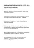 B250D MODULE 4 EXAM ACTUAL PAPER 2026 SOLUTIONS GRADED A&plus;