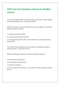 WDI Class Test Questions with precise detailed answers