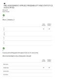 WGU C 955 Applied Probability and Statistics&vert; Exam With complete solution&vert; updated &vert; RATED A&plus; 2026 