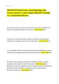 MGMT 254 Final Exam &vert; Actual Questions And Correct Answers &vert; Latest Update 2026&sol;2027 &lpar;Graded A&plus;&rpar; &vert; Guaranteed Success&period;
