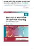 TEST BANK for Success in Practical&sol;Vocational Nursing 10th Edition&comma; by &lpar; Janyce L&period; Carroll&comma;2022&rpar; All Chapters Covered &vert;&vert; Latest Version 2026 