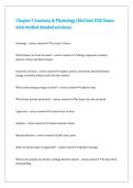 Chapter 7 Anatomy & Physiology &lpar;McGraw Hill&rpar; Exam with verified detailed solutions