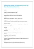 Midterm Exam Anatomy and Physiology McGraw Hill Part 2 Exam with precise detailed answers