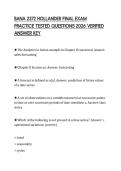 BANA 2372 HOLLANDER FINAL EXAM PRACTICE TESTED QUESTIONS 2026 VERIFIED ANSWER KEY