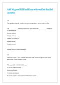 A&P Mcgraw Hill Final Exam with verified detailed answers